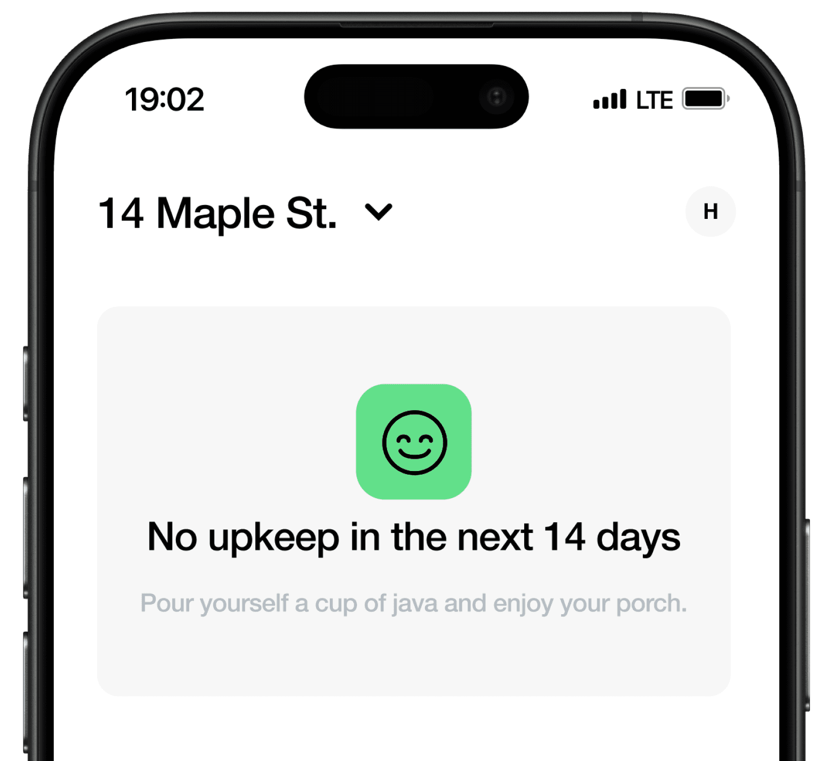 The Logi app running on an iPhone